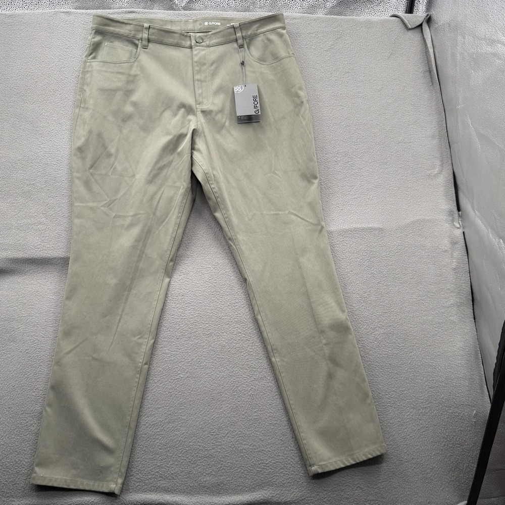 G/FORE Pants Mens 38x32 Green Slim Fit Stretch Chino Golf Casual 5 Pocket